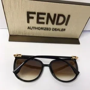 New - Fendi Black Brown Oversized Women\'s Ff0432/G/S Sunglasses Fendi | Accessories | New Fendi Black Brown Oversized Womens  main image 3